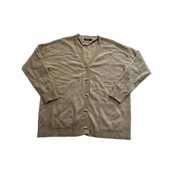 NAADAM Signature Cashmere Boyfriend Cardigan in Oatmeal